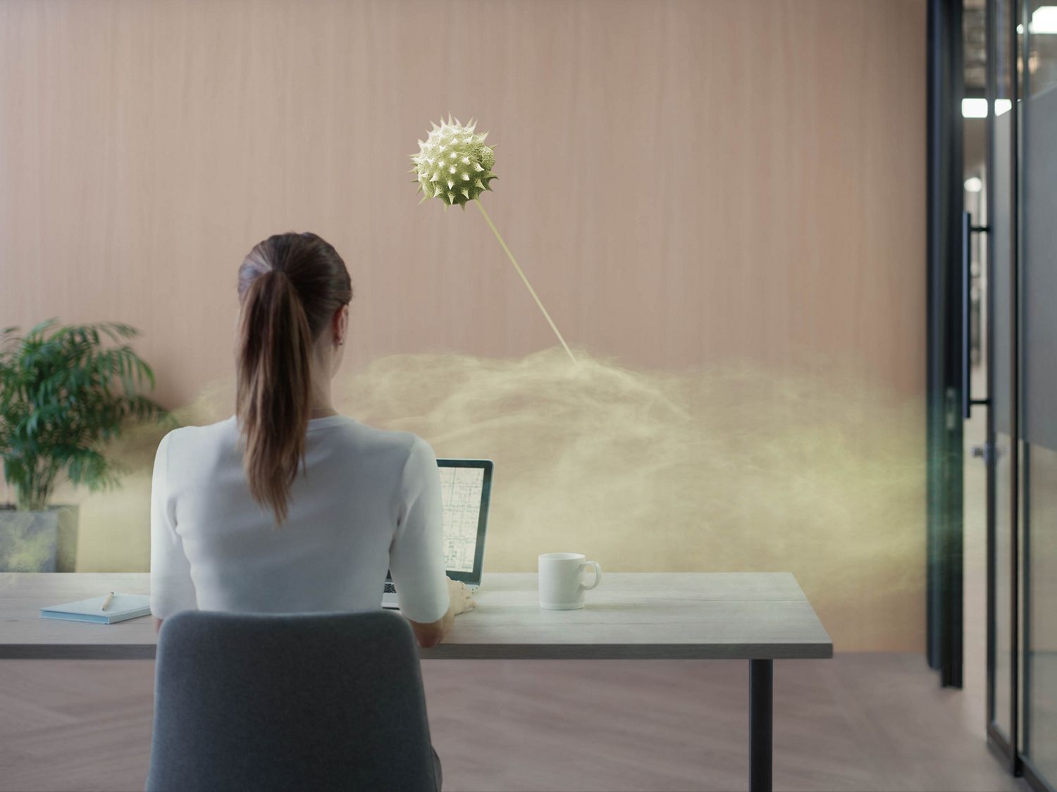 Pollen von aussen in die Wohnung